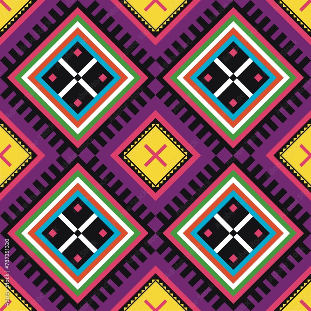 Geometric African tribal ethnic seamless pattern traditional Design for background, carpet, wallpaper, wrapping, Batik, fabric, rug, texture, decoration, embroidery style Geometric African tribal ethnic seamless pattern traditional Design for background, carpet, wallpaper, wrapping, Batik, fabric, rug, texture, decoration, embroidery style