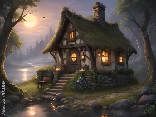 witches cottage art 