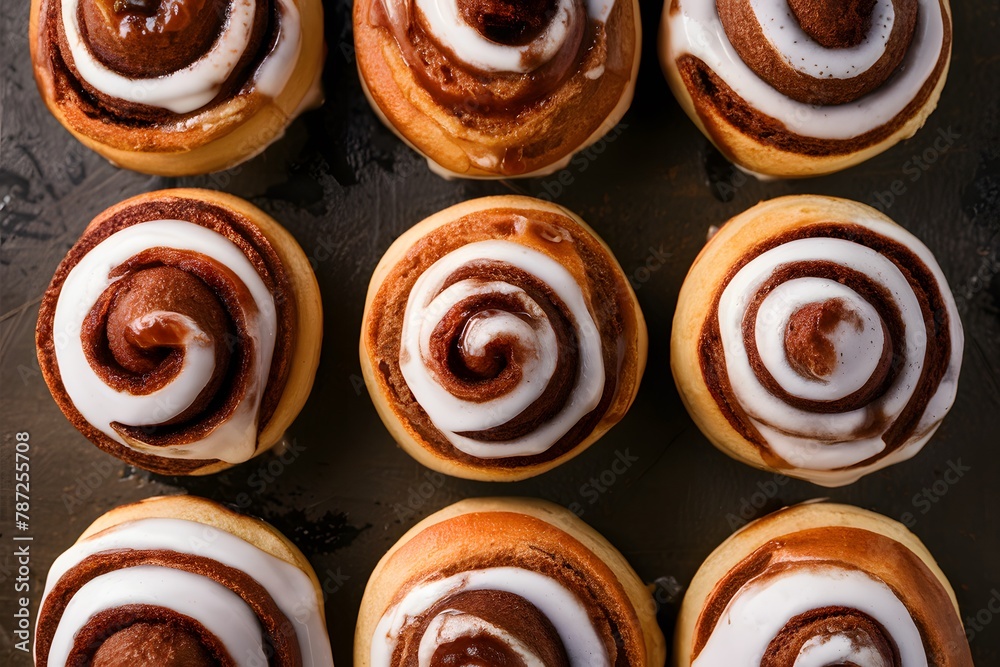 ImageStock display of cinnamon roll captured in foodgraphy photography