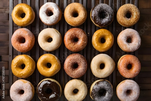 Kitchen table donuts, a delightful pastry display photo