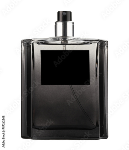 Luxury men`s perfume in bottle isolated on white
