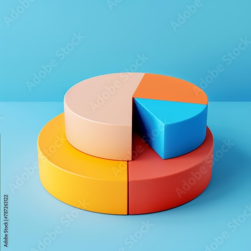 a pie chart with a pie chart in the middle