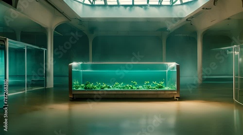 Calming Currents, A Room Filled with the Peaceful Presence of Aquariums photo