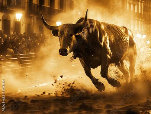 Saint Philip's Day bull running Spain photo