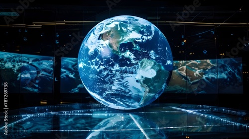 Holographic Earth: Scientists' Revolutionary Tool for Real-Time Climate Change Management photo