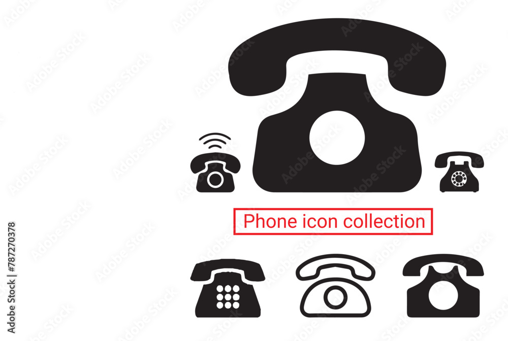 Illustration set of phone icon Contact us.Telephone, communication. icon in flat style. Vector illustration. Phone icon set. Telephone symbol. icon telephone call Illustration set of phone icon Contact us.Telephone, communication. icon in flat style. Vector illustration. Phone icon set. Telephone symbol. icon telephone call