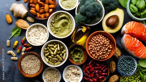 Nutritional Science for Peak Athletic Performance: A Spread of Supplements and Healthy Foods