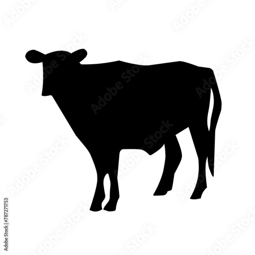 Cow silhouette vector