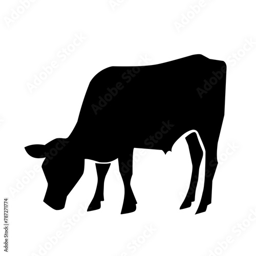 Cow silhouette vector