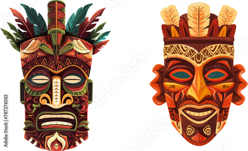 Hawaii totem, ritual or ceremonial african mask