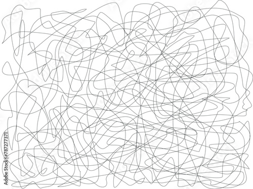 abstract random linear line drawing