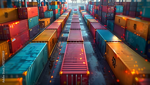 Global Trade in Focus: Open Container Yard Capturing the Essence of Import and Export