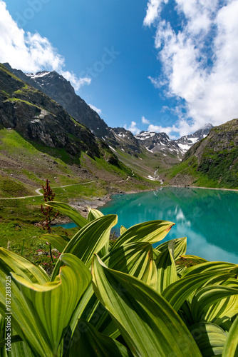 View of the Turquoise Blue Lake Kartell photo