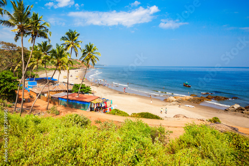 Beach in Goa, India photo