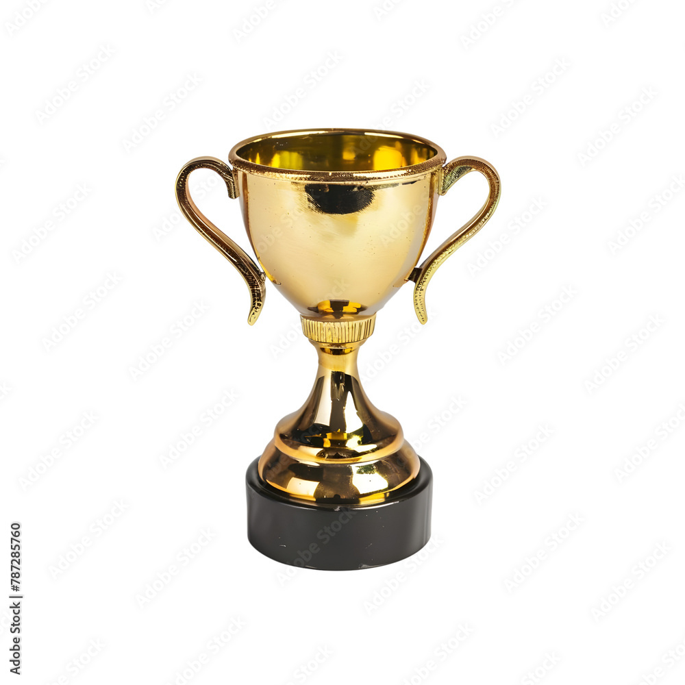 Gold trophy. Isolated on transparent background. Award. Winner cup. 3d illustration. PNG format Gold trophy. Isolated on transparent background. Award. Winner cup. 3d illustration. PNG format