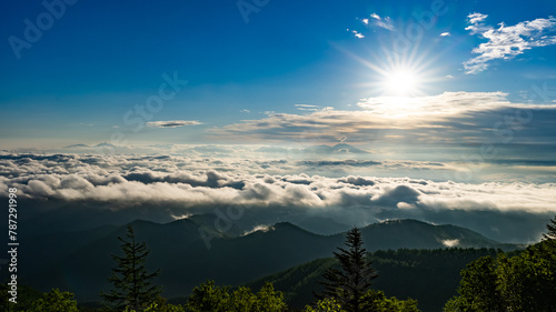 雲海 長野県 美ヶ原からの眺め