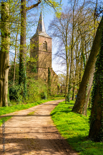 Church of John in village Diepenheim on the north west coast of Holland. photo