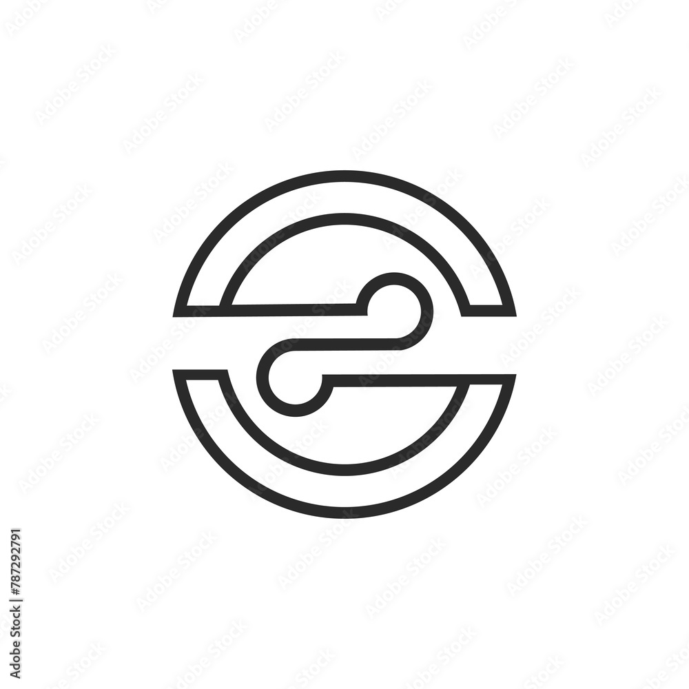 the logo consists of the letter S infinity. Abstract motive, Fill and elegant. the logo consists of the letter S infinity. Abstract motive, Fill and elegant.