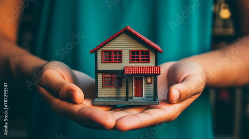 small house in hand