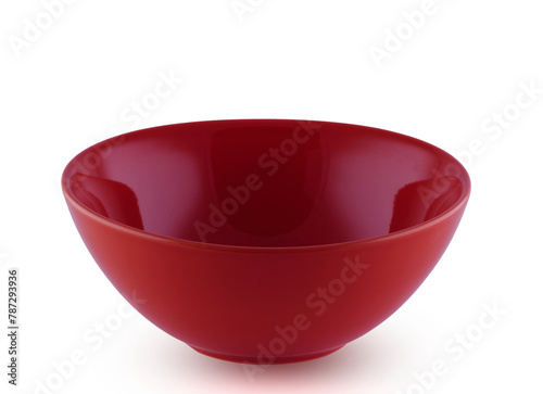 red bowl on white background tranaparent.