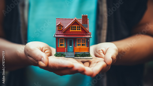 small house in hand