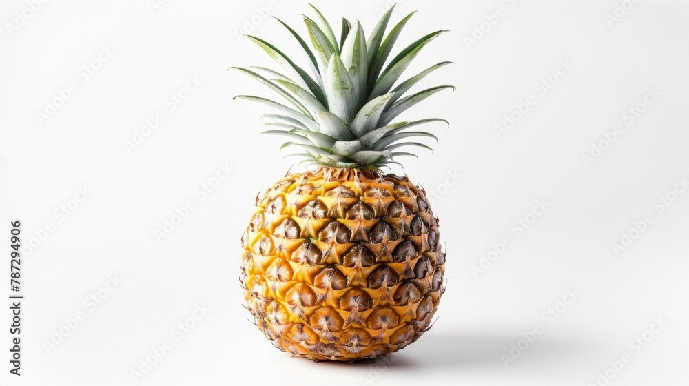 a pineapple on a white background a pineapple on a white background