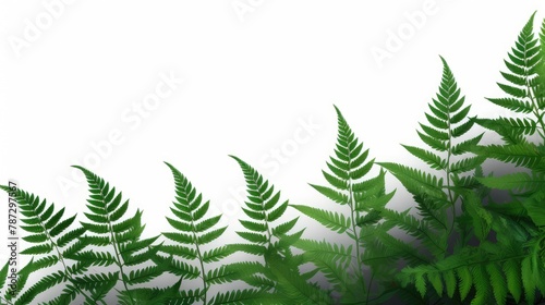 fern leaf isolated on white