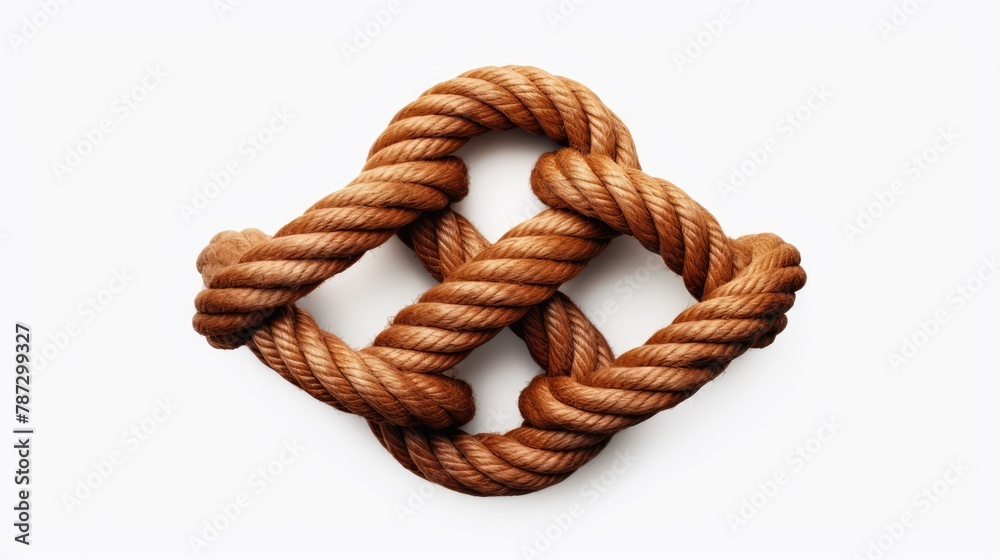 knot on a rope knot on a rope