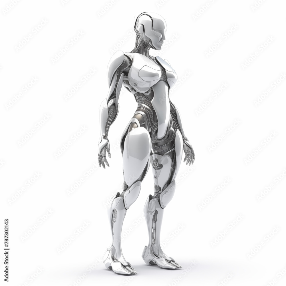 robot body, hyper realistic, unreal engine. modeled after a woman body. white background high fashion. robot body, hyper realistic, unreal engine. modeled after a woman body. white background high fashion.