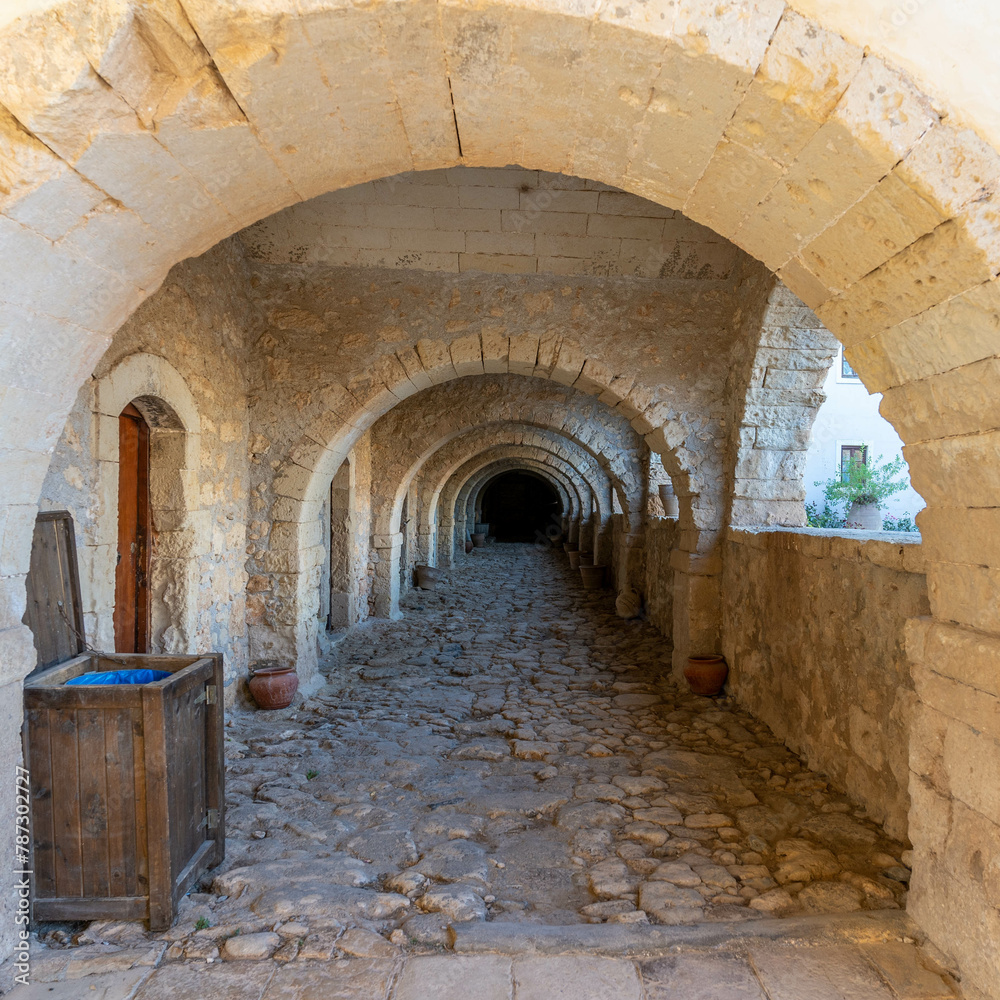 Fototapeta premium Medieval monasteries in Crete, Greece