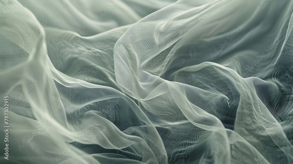 Closeup view of the white colored texture of a veil cloth Closeup view of the white colored texture of a veil cloth