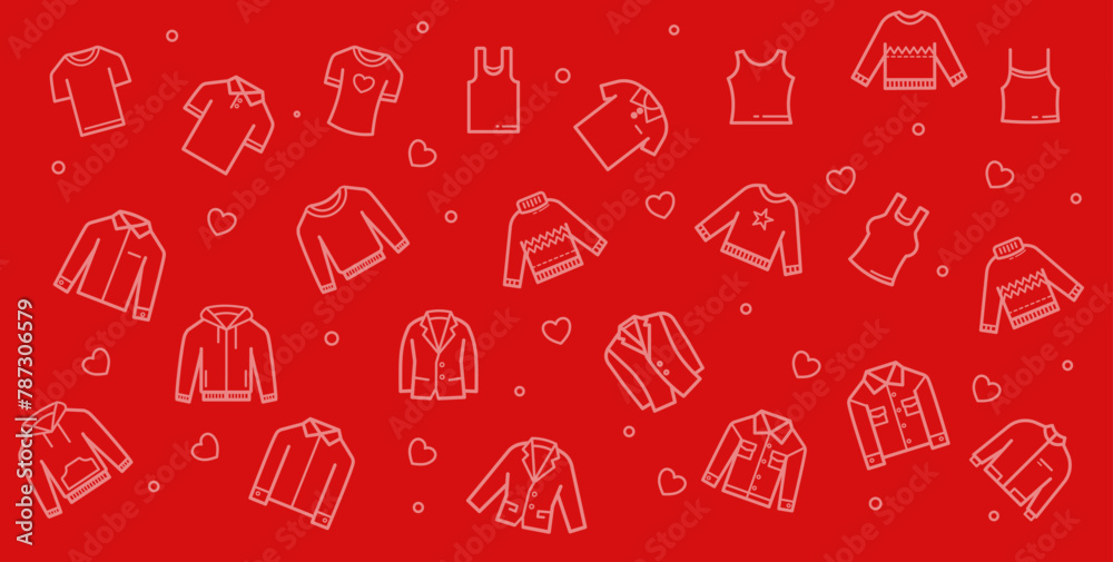 background clothes, wear - vector illustration background clothes, wear - vector illustration