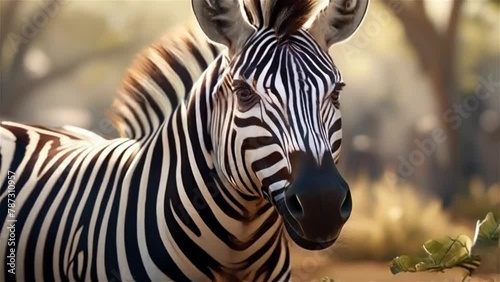 zebra in zoo