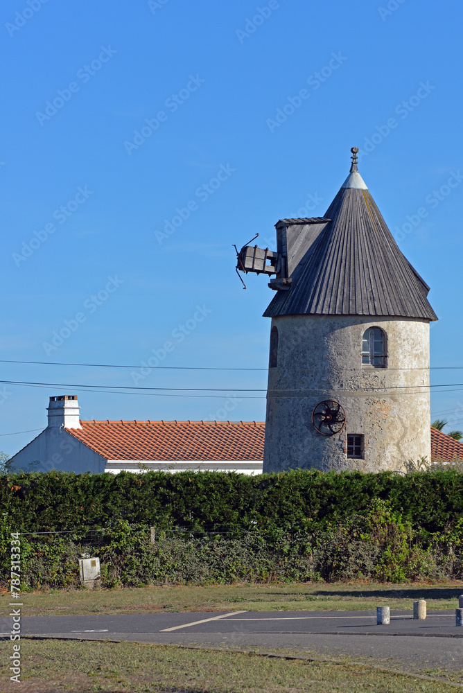 Alte Windmühle auf der Ile de Noirmoutier
