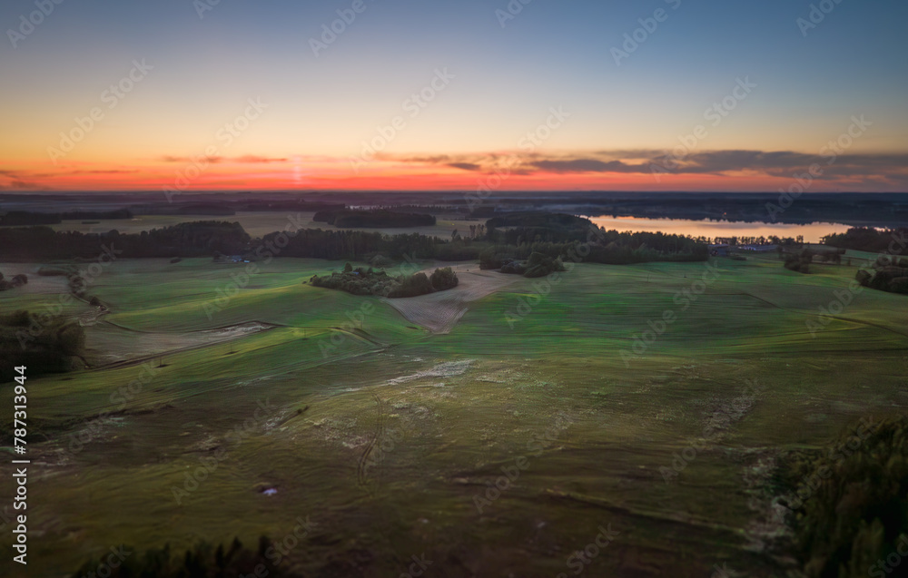 Sunset time. Nature of Latvia, Latgale. Sunset time. Nature of Latvia, Latgale.