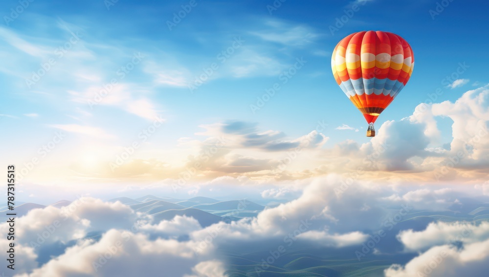 a air balloon in the sky
