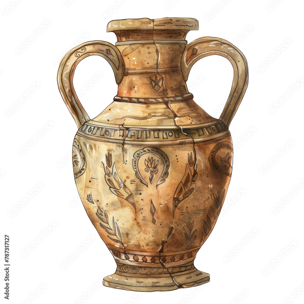 Roman Mural of Roman Art isolated on transparent png. Roman Mural of Roman Art isolated on transparent png.