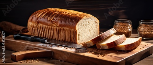 homemade bread in a cloth