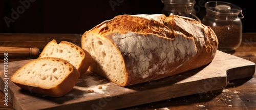 homemade bread in a cloth