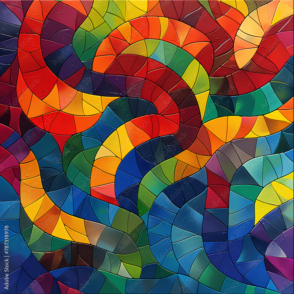 Obraz premium Beautiful Vinyl Pattern