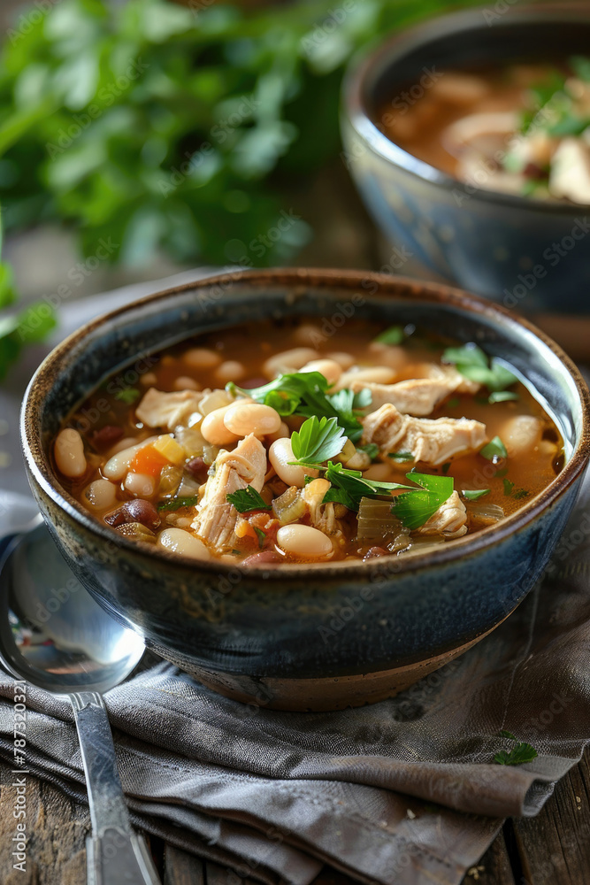 Delicious Bowl of White Bean Chicken Chili Delicious Bowl of White Bean Chicken Chili