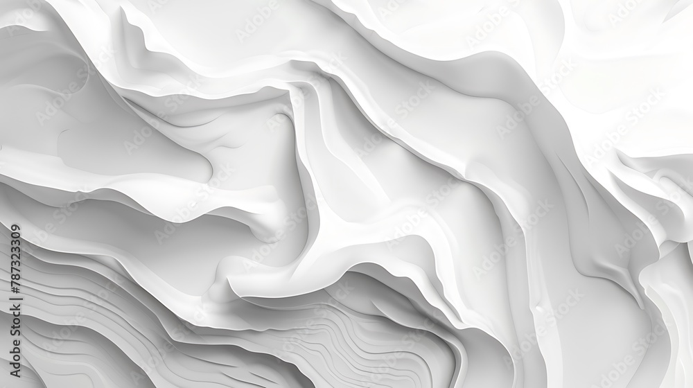 abstract background with waves in white colors