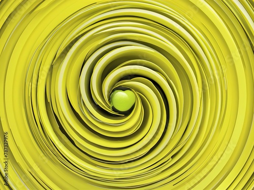 abstract yellow lime swirl