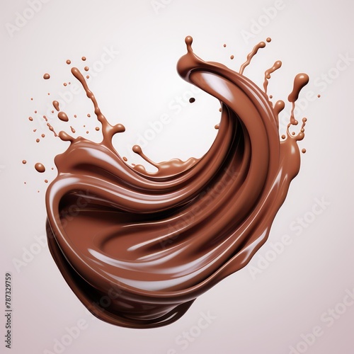 swirl chocolate splash
