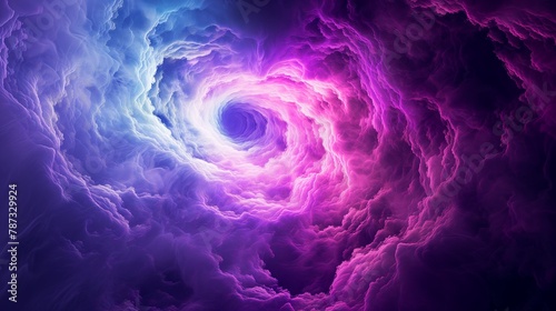 pink and purple neon clouds swirl 