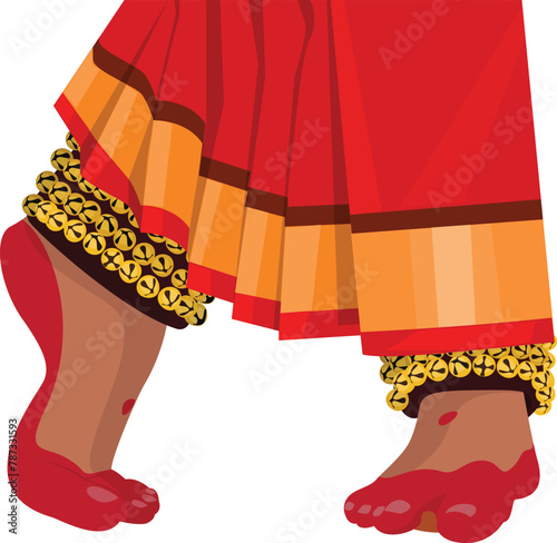 bharatanatyam Dancing Legs, Bharathanatiyam the indian classical dance form photo