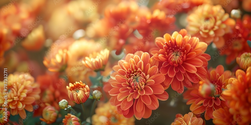 Flowers background, blooming orange flowers Flowers background, blooming orange flowers