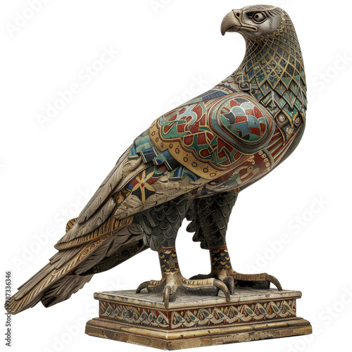 Palaiologos Eagle of Byzentine Art isolated on transparent png. photo