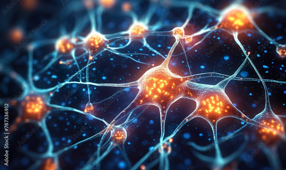 Three-Dimensional Brain Network, Macro neurons cells concept
