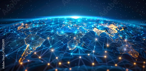 Global Network Connectivity Concept Illustration